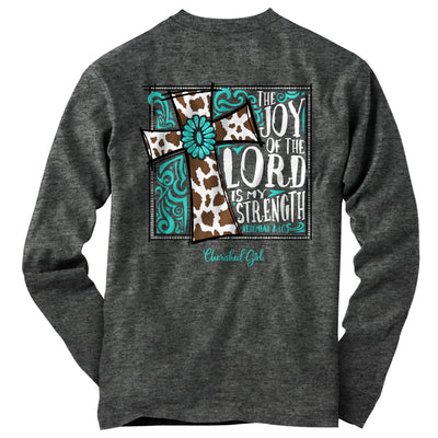 Cherished Girl Womens Long Sleeve T-Shirt Joy Of The Lord Is My Strength