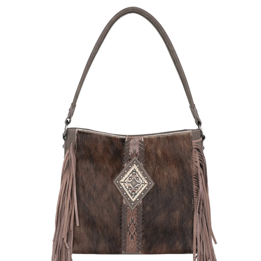 Trinity Ranch Hair-On Cowhide Concealed Carry Hobo